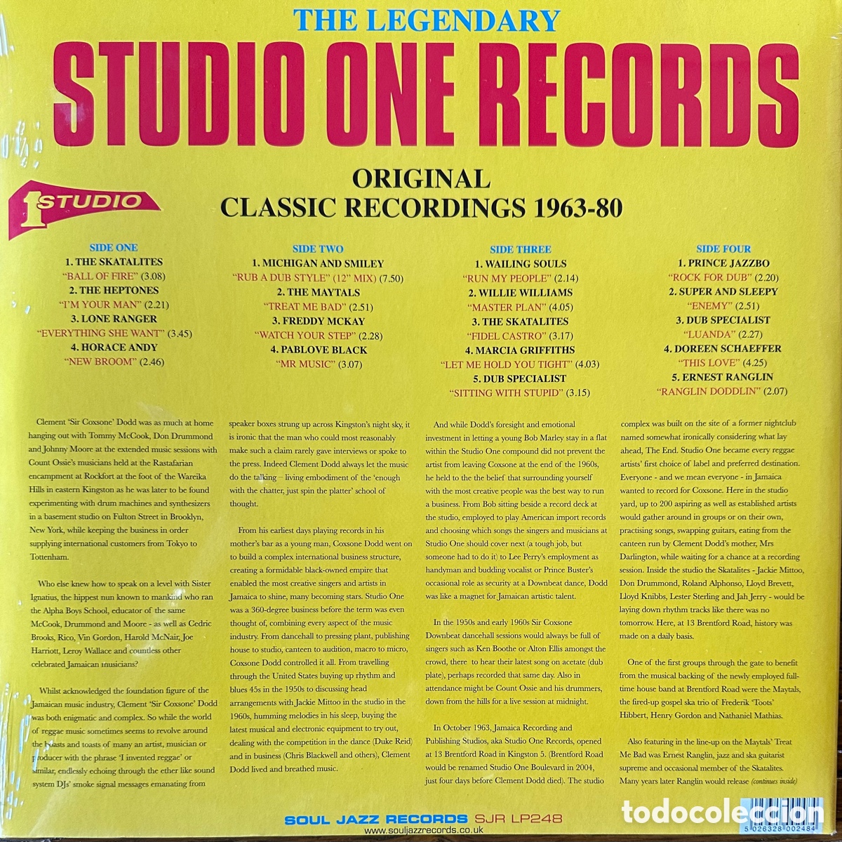 Discos de vinilo: THE LEGENDARY SRUDIO ONE RECORDS. PRECINTADO. 2 LP&rsquo;S, GATEFOLD - Foto 2