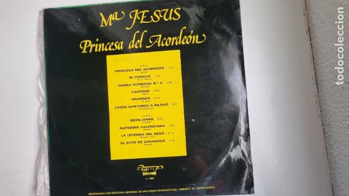 Discos de vinilo: Mar&iacute;a Jes&uacute;s - Princesa del acorde&oacute;n (VINILO) - Foto 2