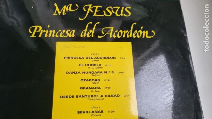 Discos de vinilo: Mar&iacute;a Jes&uacute;s - Princesa del acorde&oacute;n (VINILO) - Foto 3