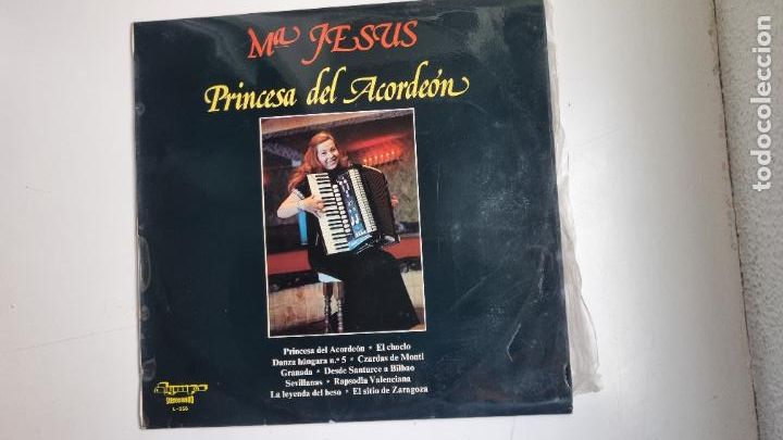 Discos de vinilo: Mar&iacute;a Jes&uacute;s - Princesa del acorde&oacute;n (VINILO) - Foto 1
