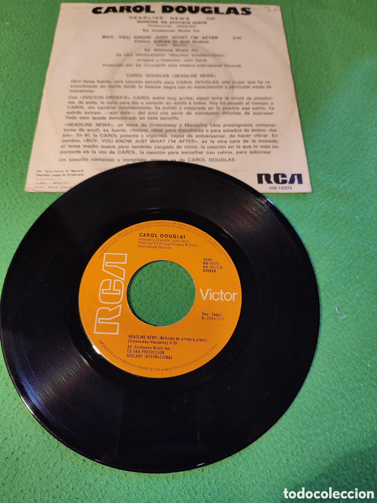 Discos de vinilo: Carol Douglas - Headline news - Foto 2