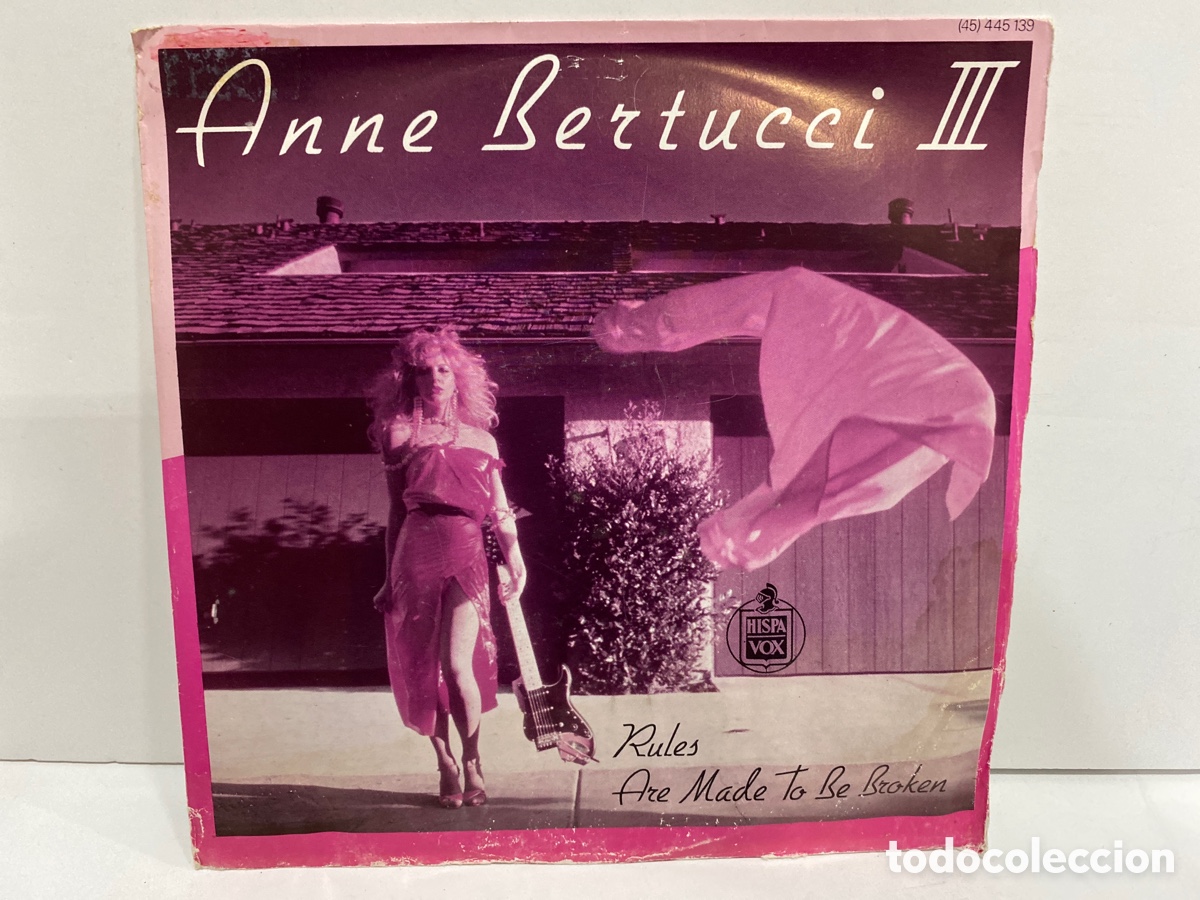 Discos de vinilo: Anne Bertucci III - Rules (7&rdquo;, Single) - Foto 1