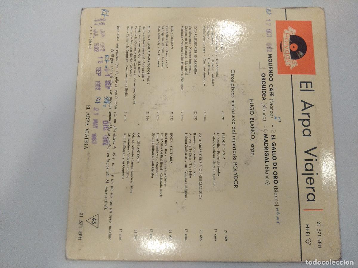 Discos de vinilo: HUGO BLANCO/MOLIENDO CAFE/SINGLE. - Foto 3