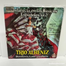 Discos de vinilo: TRIO ALBÉNIZ - ANDALUCIA EN LOS MÚSICOS ESPAÑOLES (7”, EP)