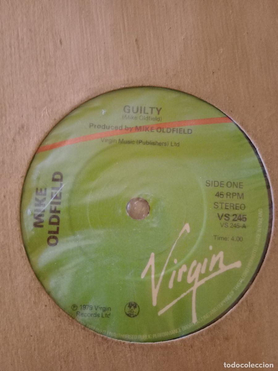Discos de vinilo: MIKE OLDFIELD GUILTY / EXCERPT FROM INCANTATIONS edicion inglesa - Foto 2