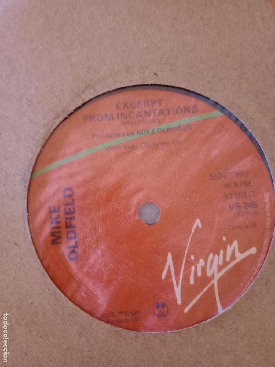 Discos de vinilo: MIKE OLDFIELD GUILTY / EXCERPT FROM INCANTATIONS edicion inglesa - Foto 3