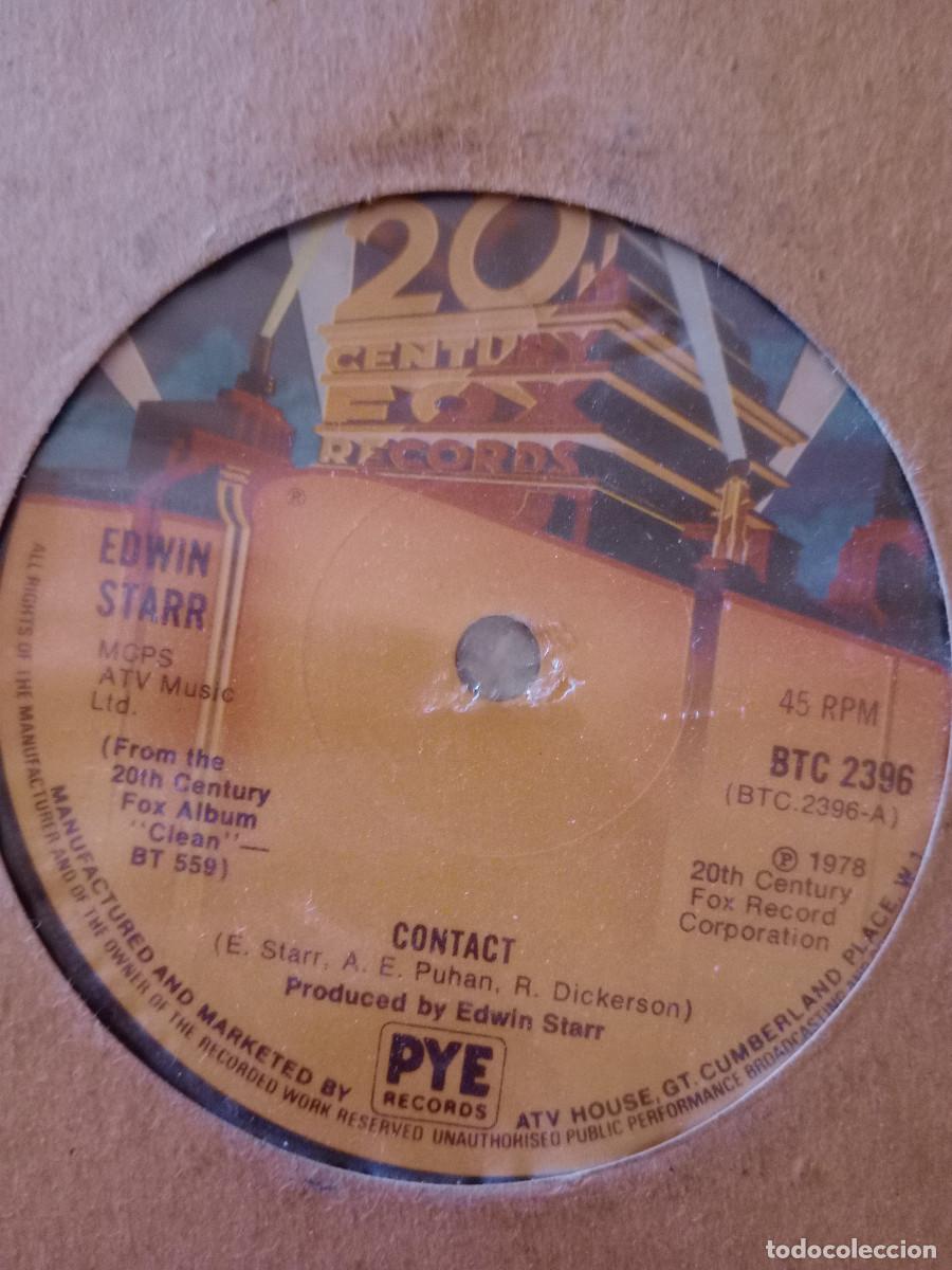 Discos de vinilo: EDWIN STARR CONTACT / DON&acute;T WASTE YOUR TIME - Foto 2