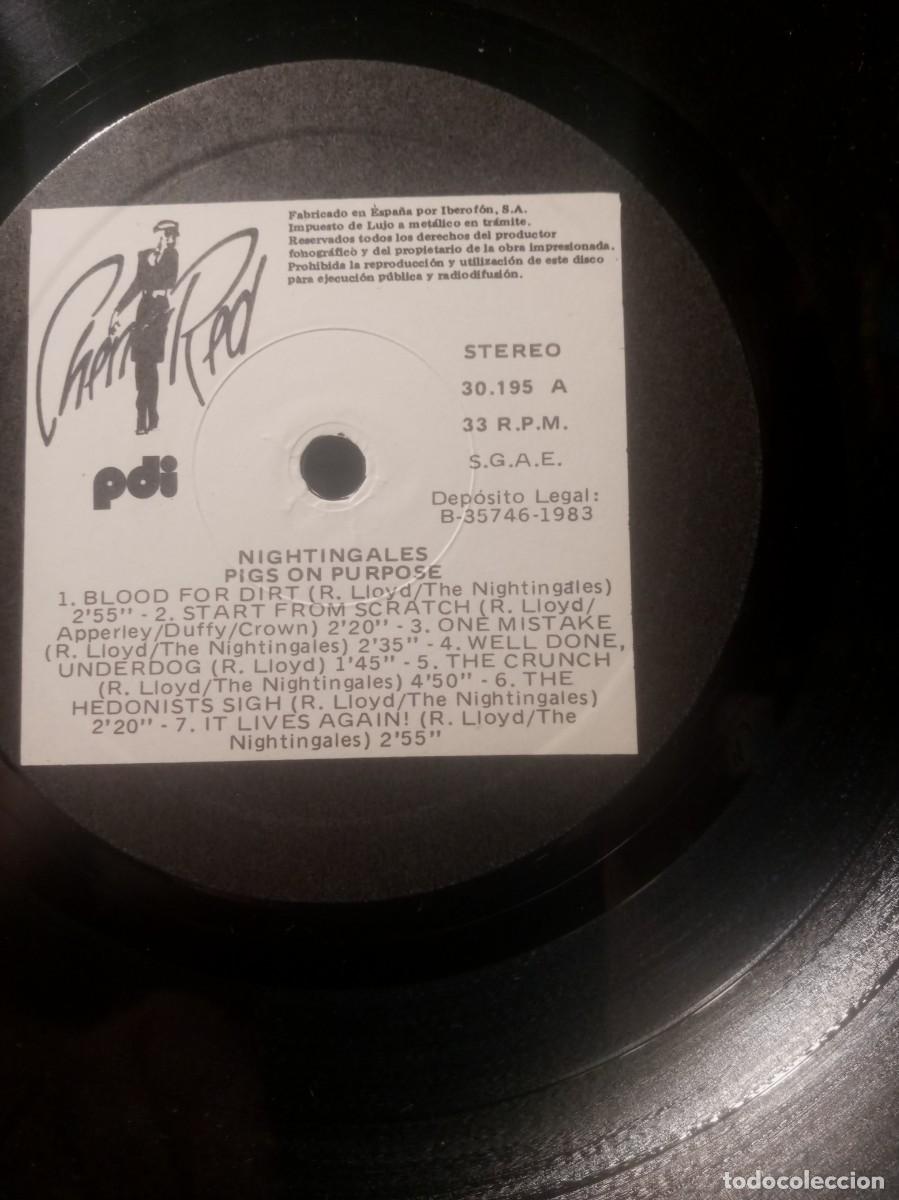Discos de vinilo: NIGHTINGALES-PIGS ON PURPOSE. - Foto 2