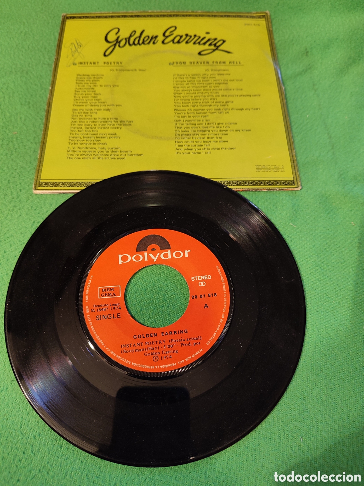 Discos de vinilo: Golden Earring - Instant poetry - Foto 2