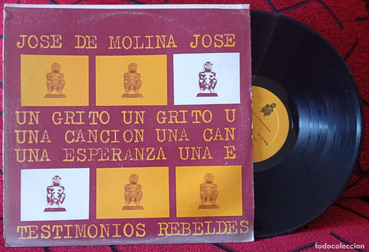 Discos de vinilo: JOSE DE MOLINA ** Testimonios Rebeldes ** VINILO ORIGINAL MEXICO? LP