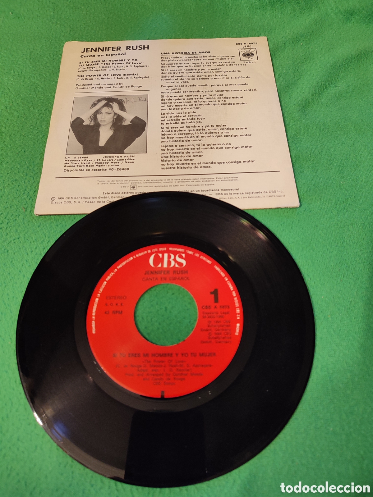 Discos de vinilo: Jennifer Rush - Si t&uacute; eres mi hombre y.... - Foto 2