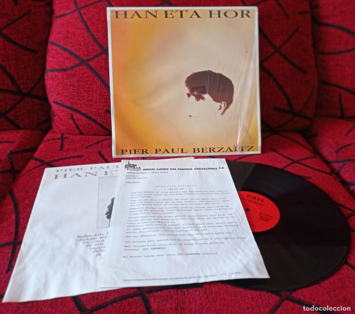 Discos de vinil: PIER PAUL BERZAITZ ** Han Eta Hor ** VINILO LP ORIGINAL 1987 CON ENCARTE