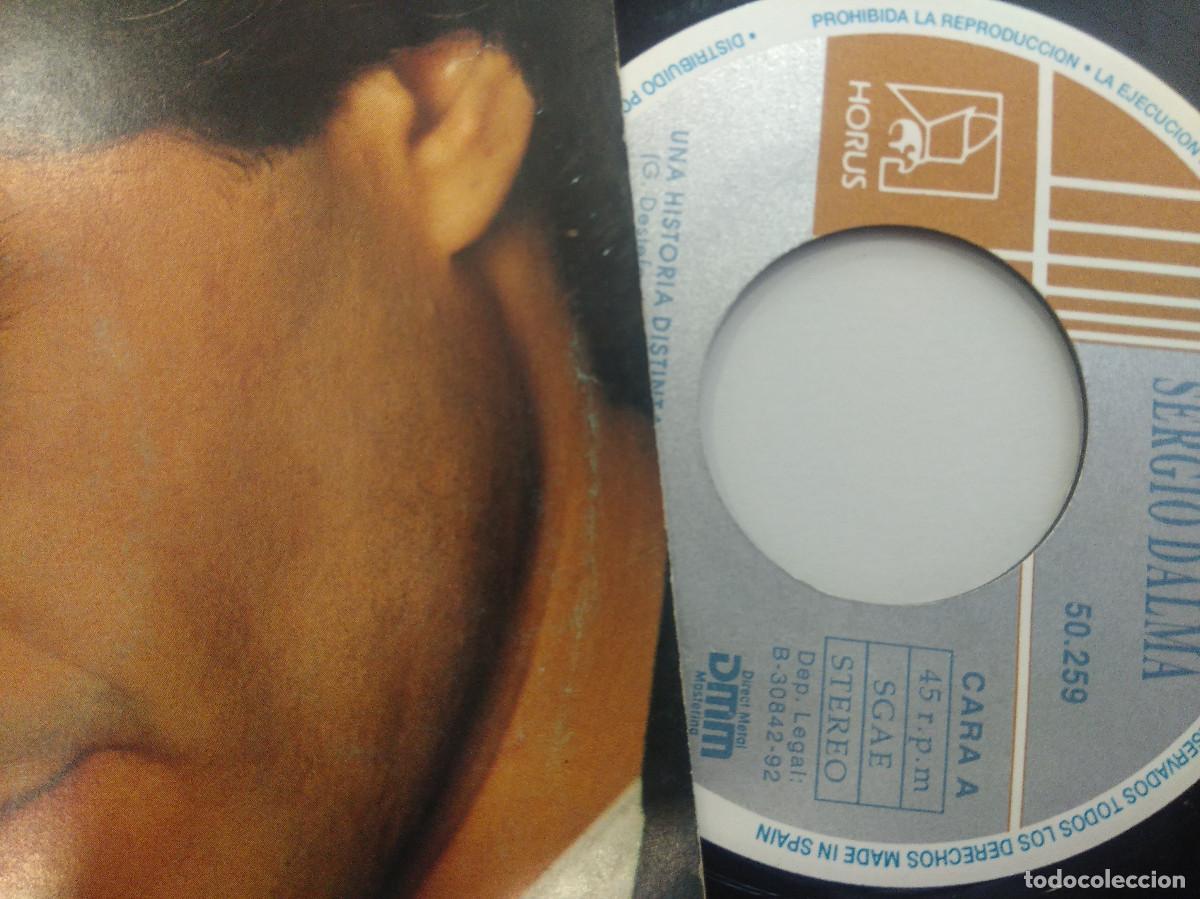 Discos de vinilo: SERGIO DALMA/UNA HISTORIA DISTINTA/SINGLE. - Foto 2