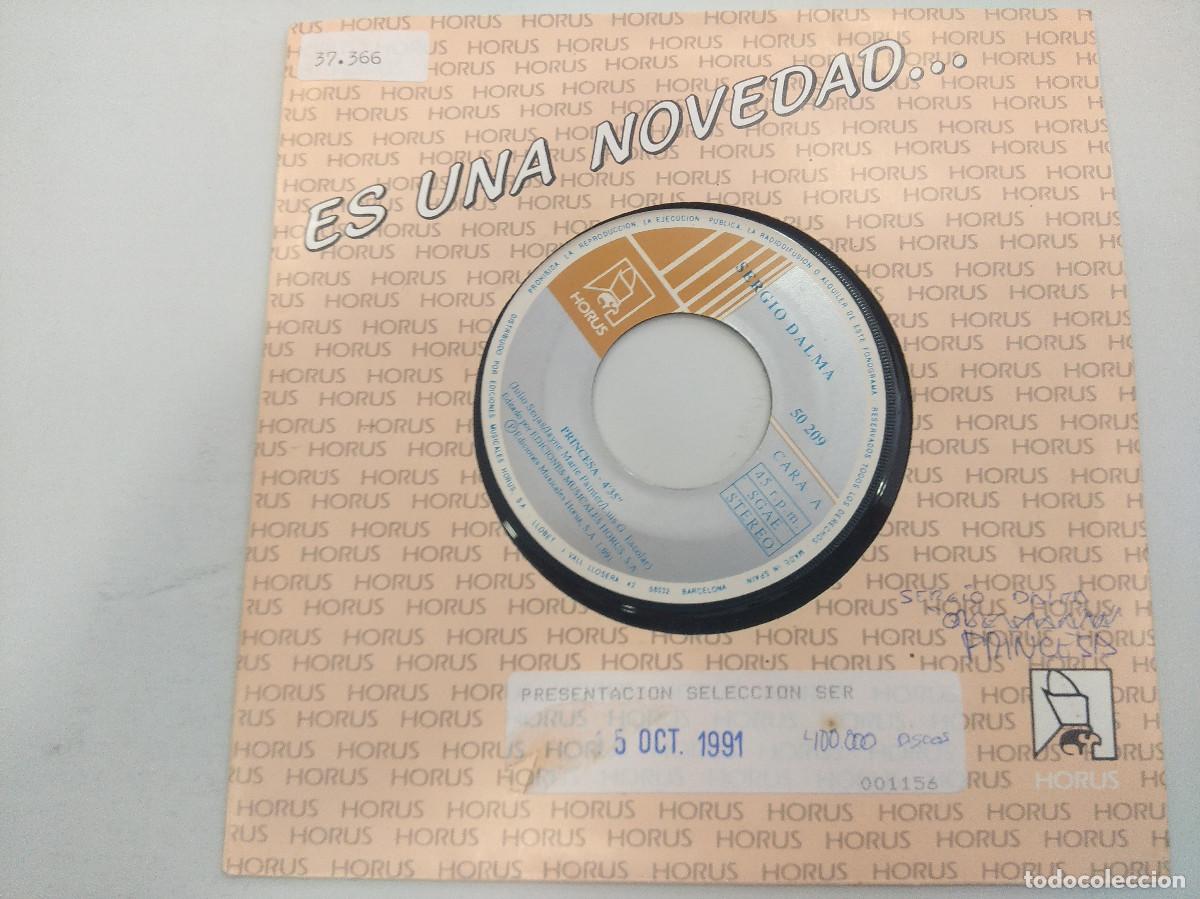 Discos de vinilo: SERGIO DALMA/PRINCESA-QUE MANIA/SINGLE PROMOCIONAL. - Foto 1