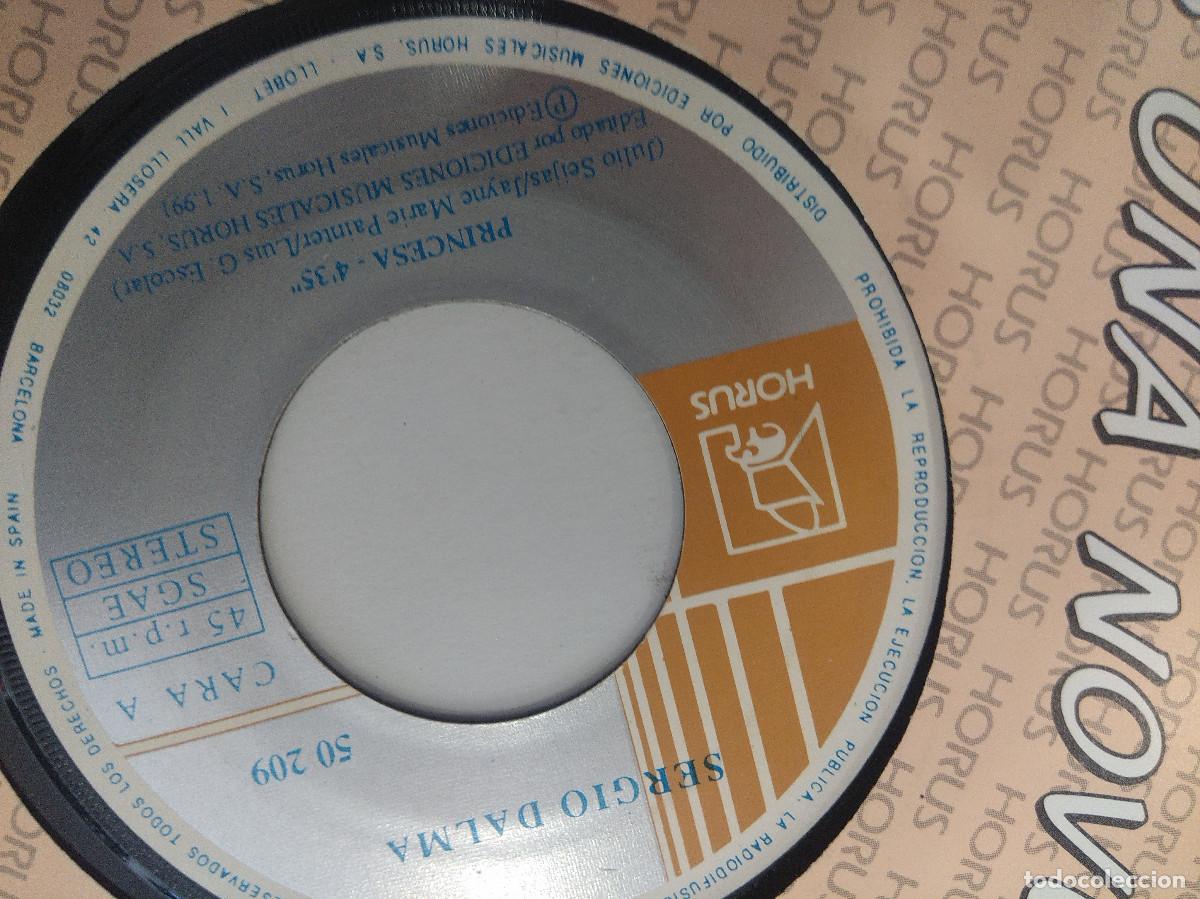 Discos de vinilo: SERGIO DALMA/PRINCESA-QUE MANIA/SINGLE PROMOCIONAL. - Foto 2