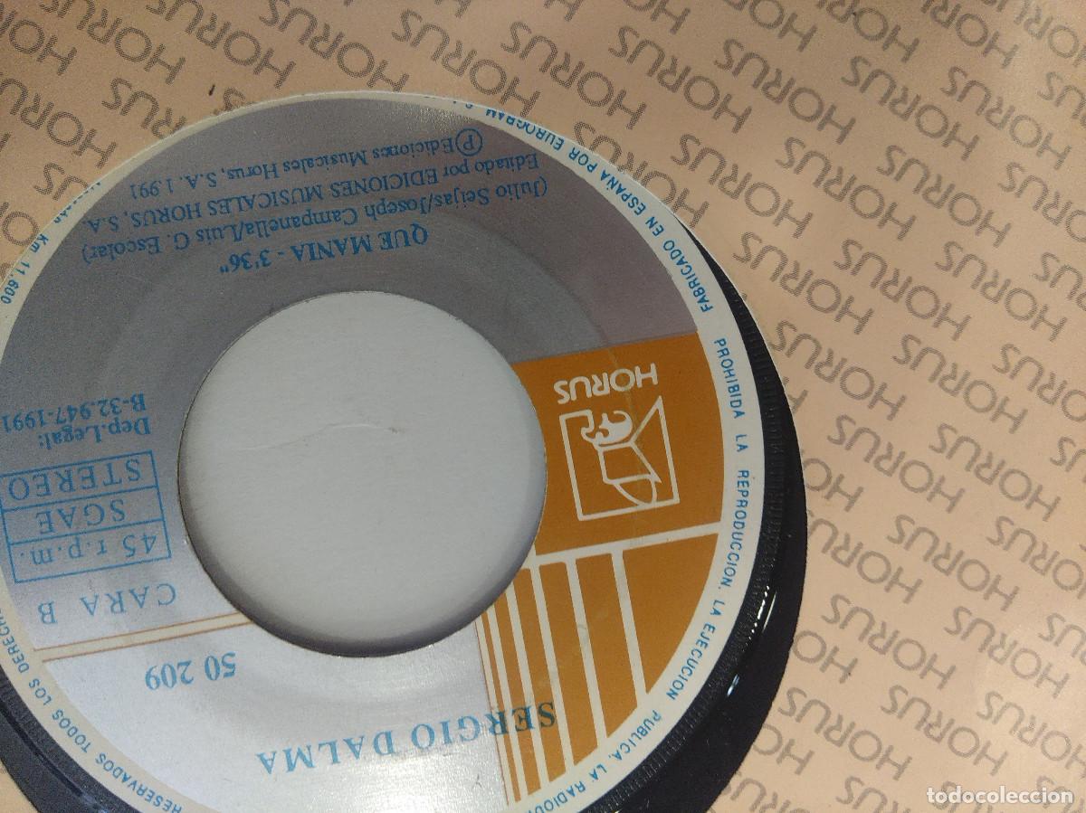 Discos de vinilo: SERGIO DALMA/PRINCESA-QUE MANIA/SINGLE PROMOCIONAL. - Foto 3