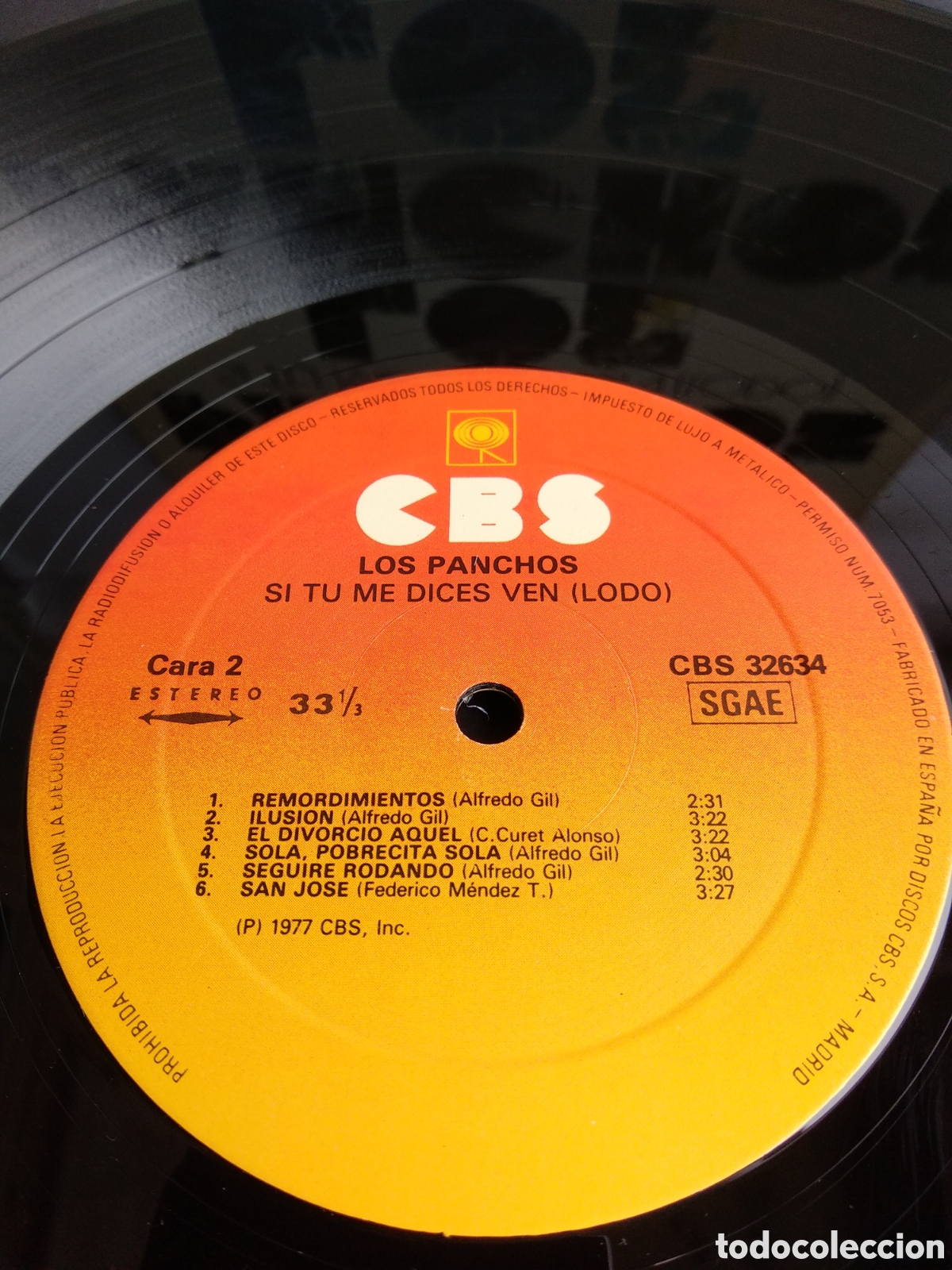 Discos de vinilo: LOS PANCHOS, SPAIN, CBS, 1977, J.1 - Foto 4