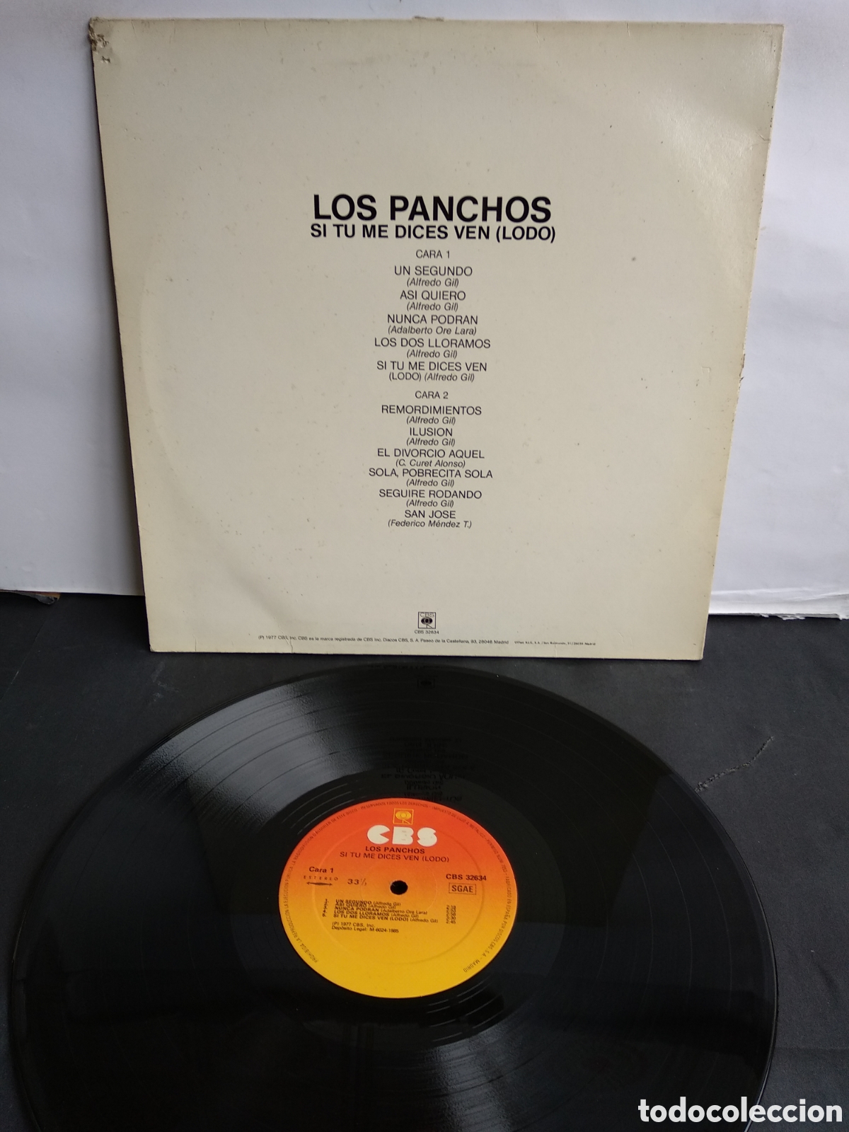 Discos de vinilo: LOS PANCHOS, SPAIN, CBS, 1977, J.1 - Foto 2