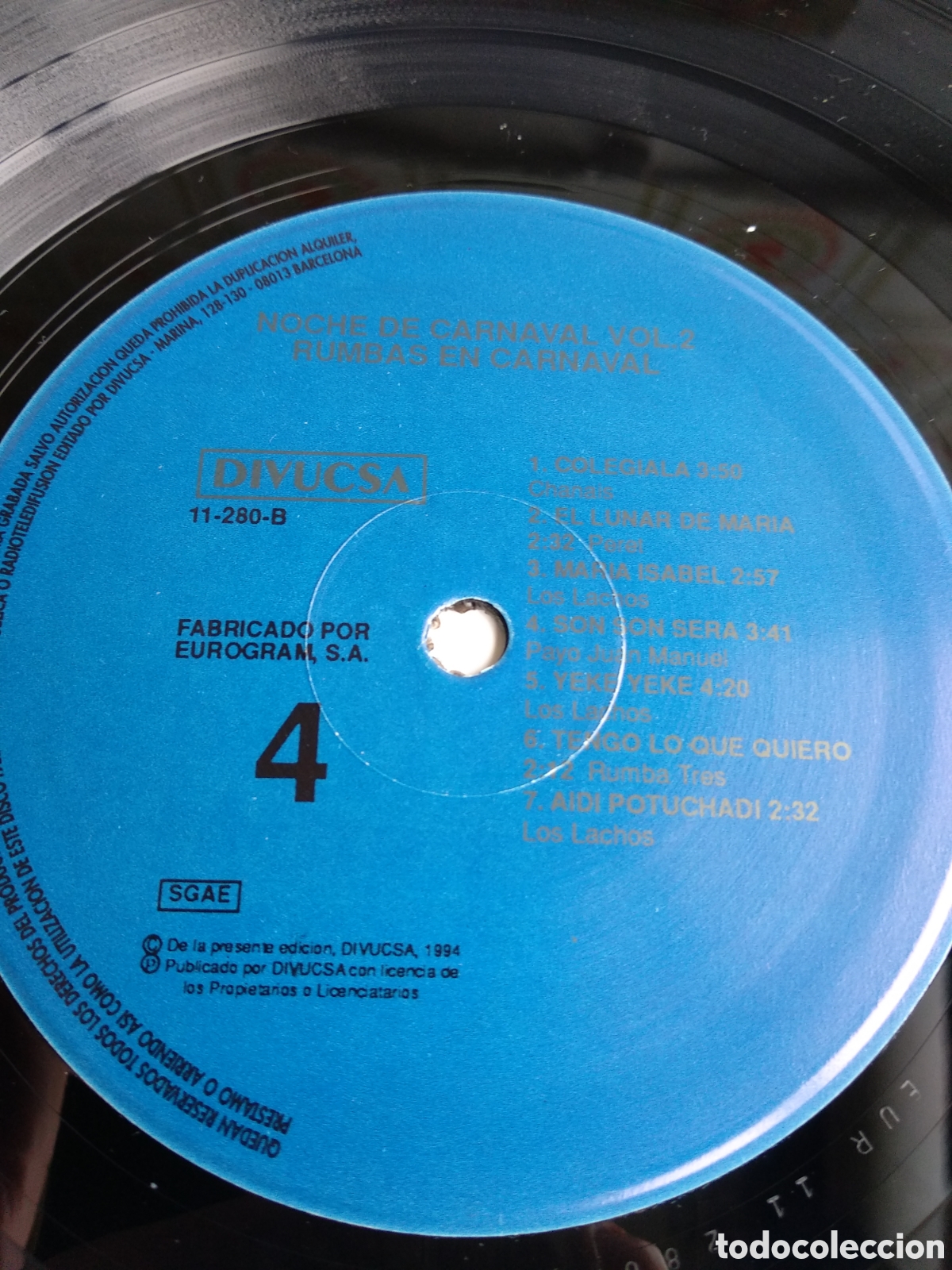 Discos de vinilo: CARNAVAL, SPAIN, DIVUCSA, 1994, J.1 - Foto 5