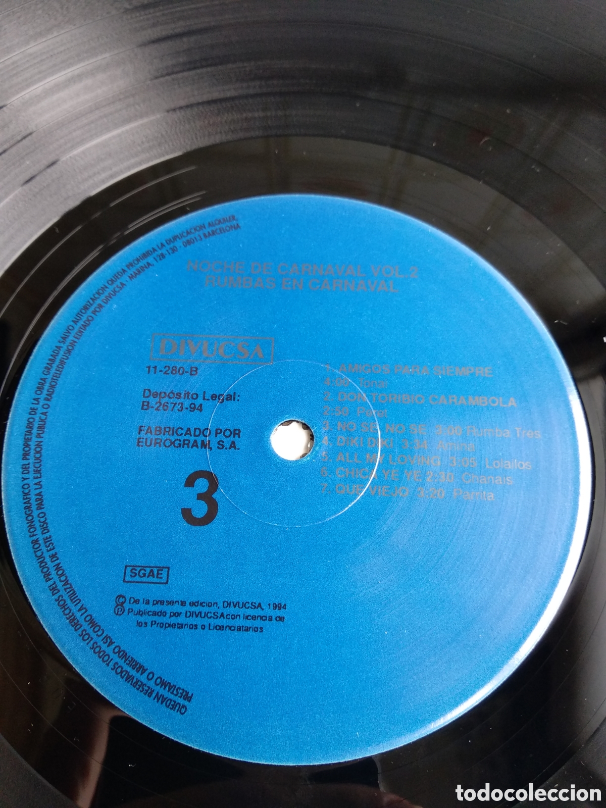 Discos de vinilo: CARNAVAL, SPAIN, DIVUCSA, 1994, J.1 - Foto 3