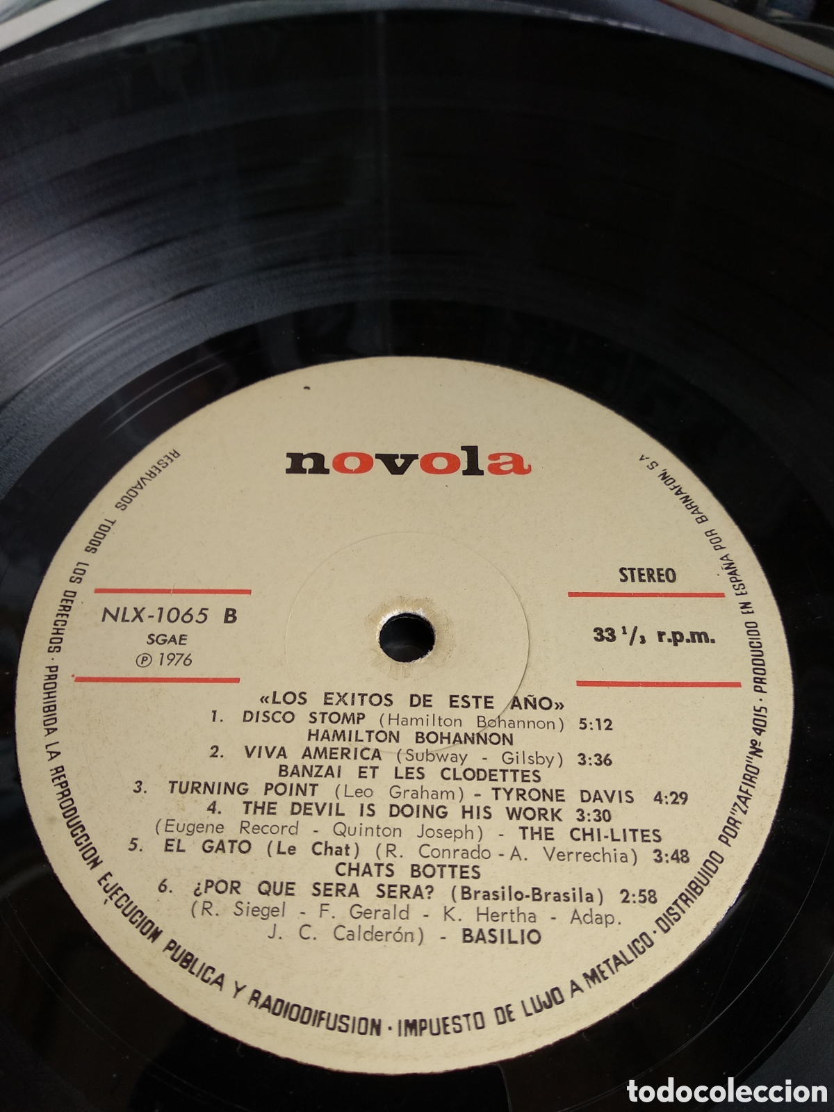 Discos de vinilo: LOS &Eacute;XITOS DE ESTE A&Ntilde;O, SPAIN, NOVOLA, 1976, BOX.3 - Foto 5