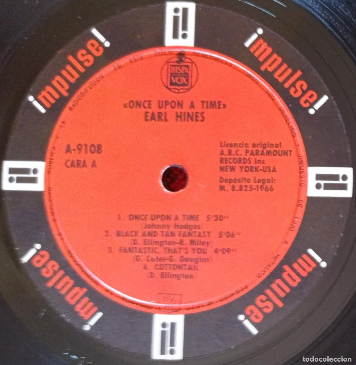 Discos de vinilo: EARL HINES ** Once Upon A Time ** VINILO LP ORIGINAL 1966 - Foto 3