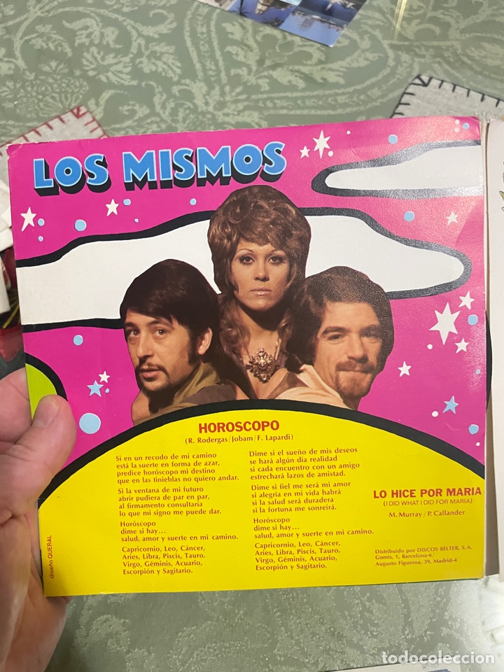 Discos de vinilo: HOR&Oacute;SCOPO : LOS MISMOS (vinilo, single 1972) - Foto 2