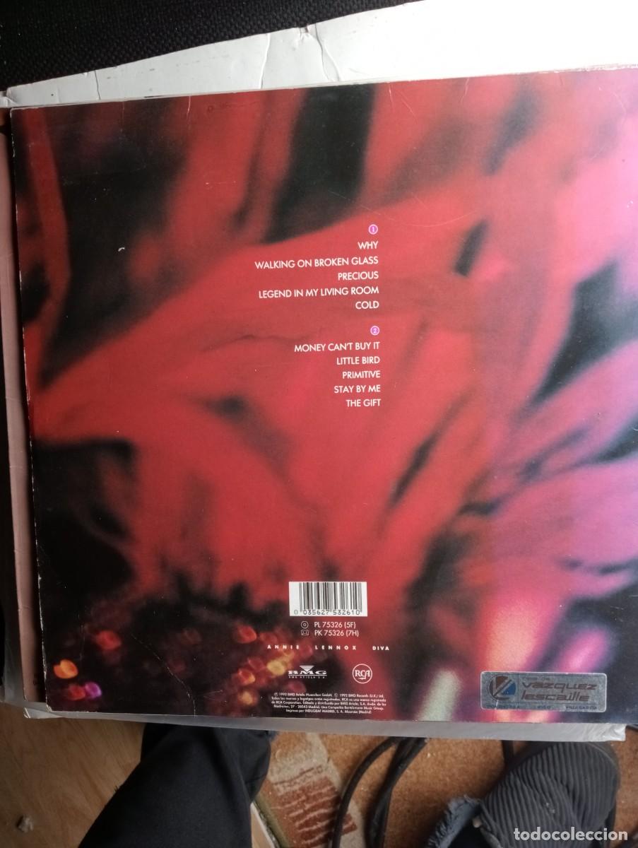 Discos de vinilo: Annie Lennox &ndash; Diva 1992 insert lp - Foto 2
