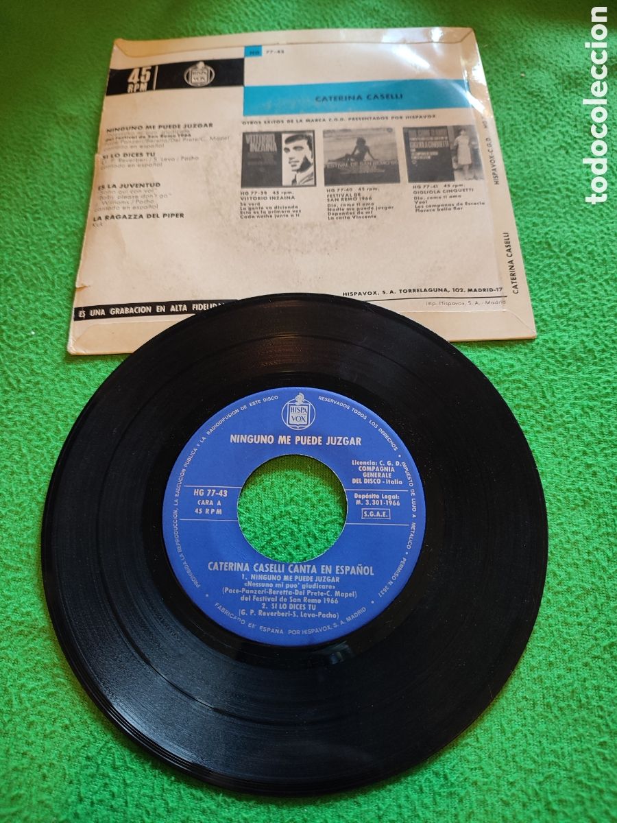 Discos de vinilo: Caterina Caselli - La Ragazza del Piper + 3 - Foto 2