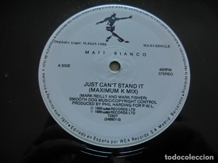 Discos de vinilo: Matt bianco - Just cant stand it - Foto 3