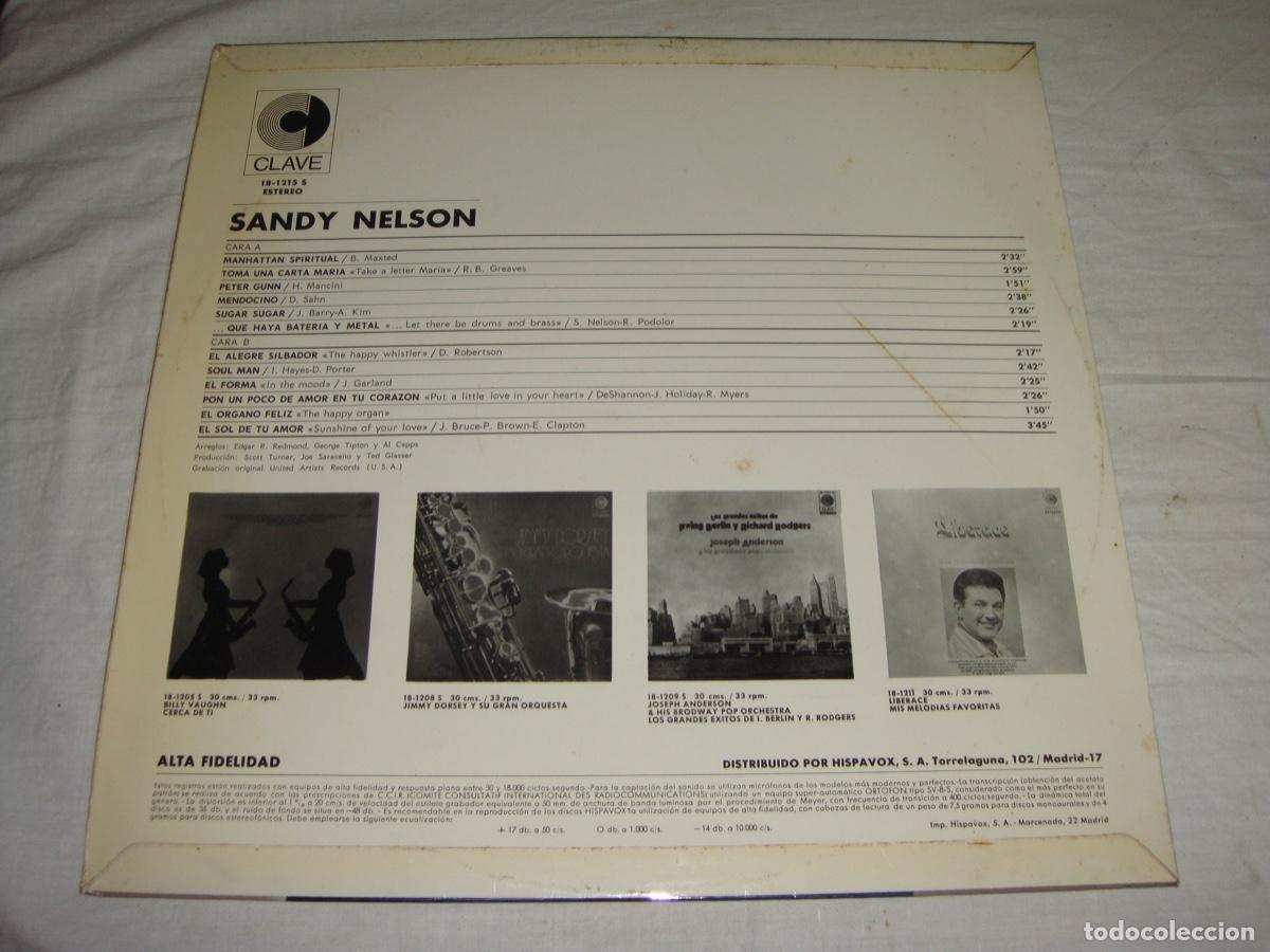 Discos de vinilo: LP. SANDY NELSON. - Foto 2
