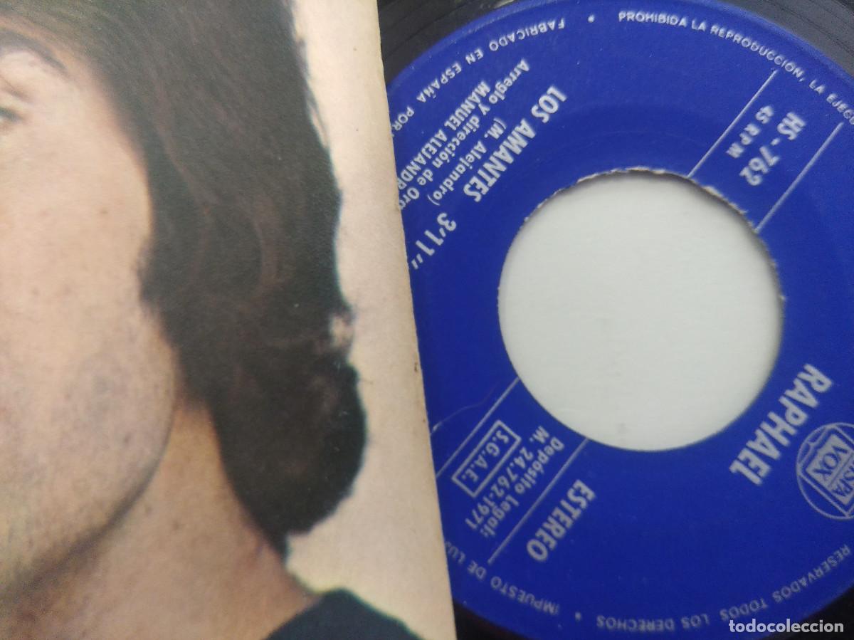 Discos de vinilo: RAPHAEL/LOS AMANTES/SINGLE. - Foto 2