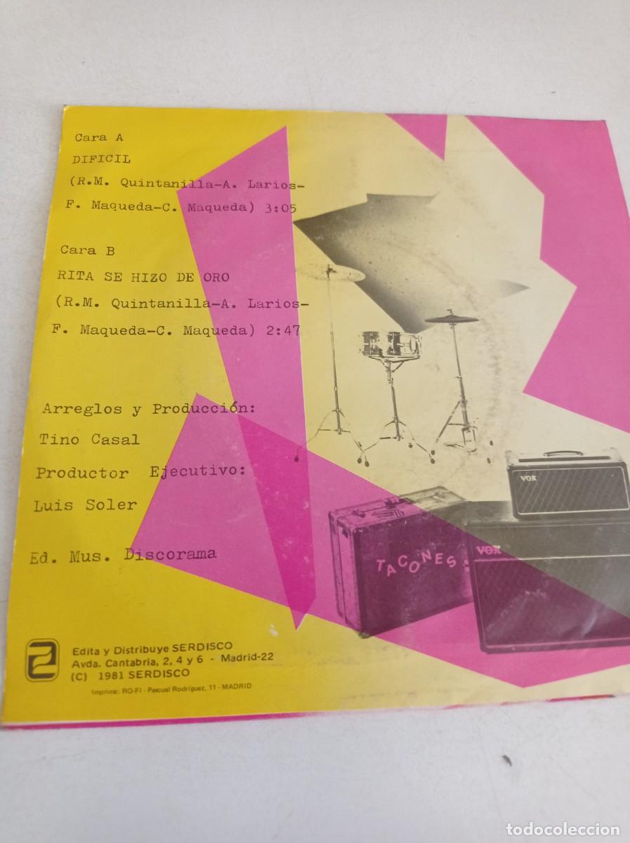 Discos de vinilo: Antiguo single de Tacones - Foto 2