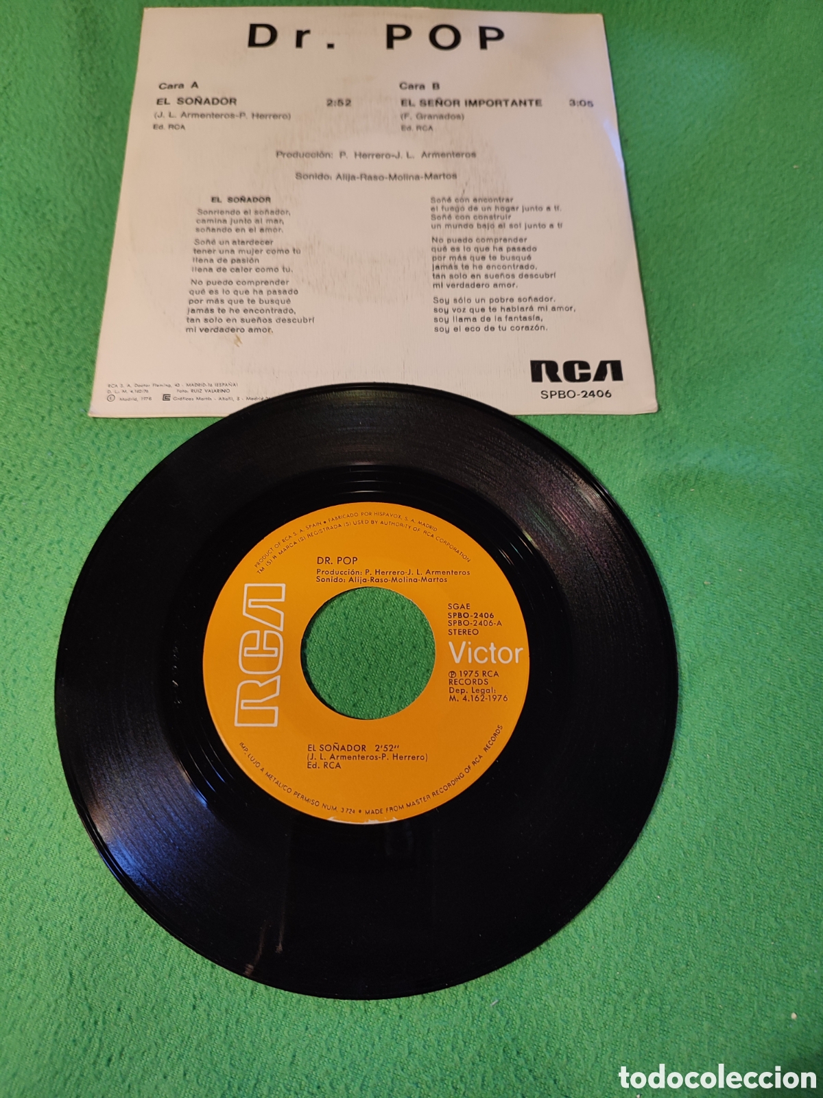 Discos de vinilo: Doctor Pop - El so&ntilde;ador Vinilo single - Foto 2