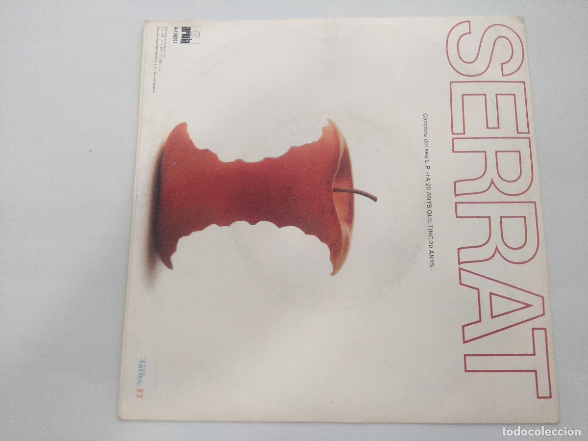 Discos de vinilo: SERRAT/PLANY AL MAR/SINGLE PROMOCIONAL. - Foto 3