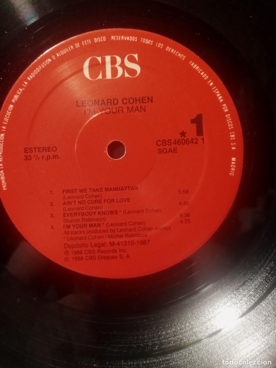 Discos de vinilo: LEONARD COHEN-IM YOUR MAN. - Foto 3