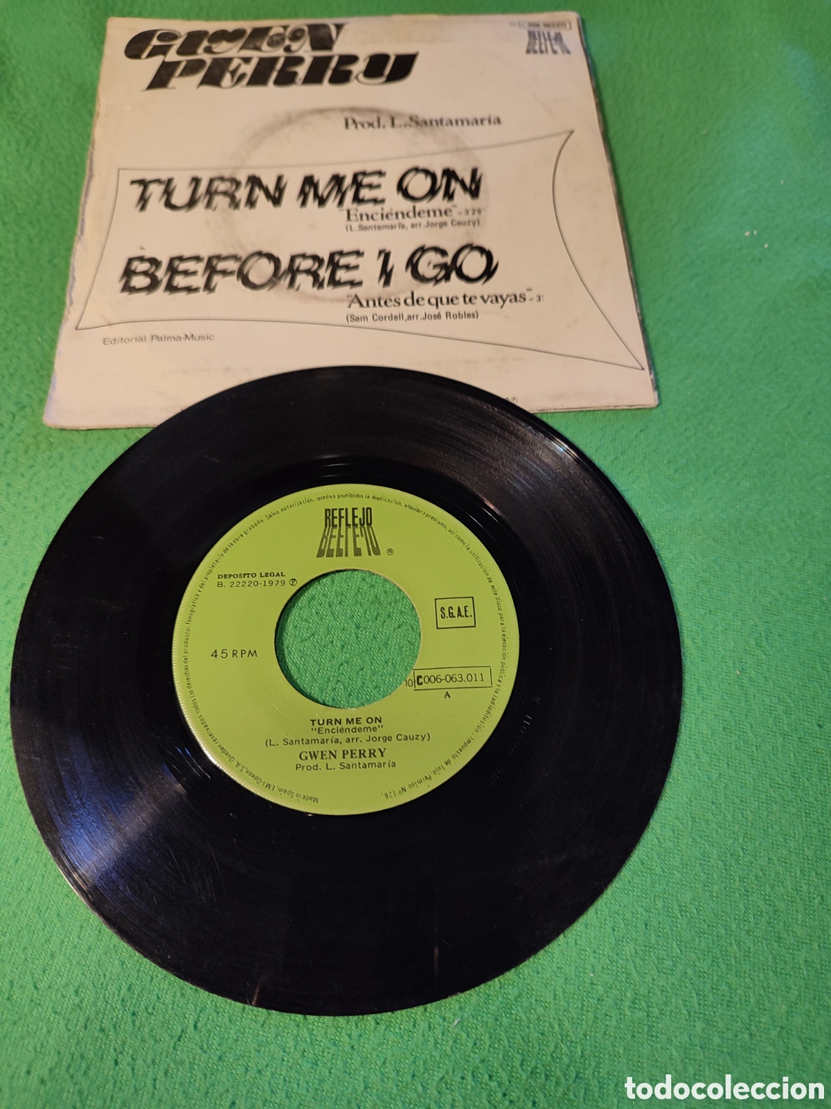 Discos de vinilo: Gwen Perry - Turn me on - Foto 2
