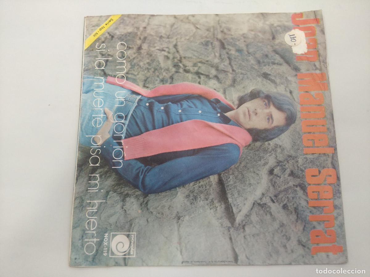 Discos de vinilo: SERRAT/COMO UN GORRION/SINGLE. - Foto 3