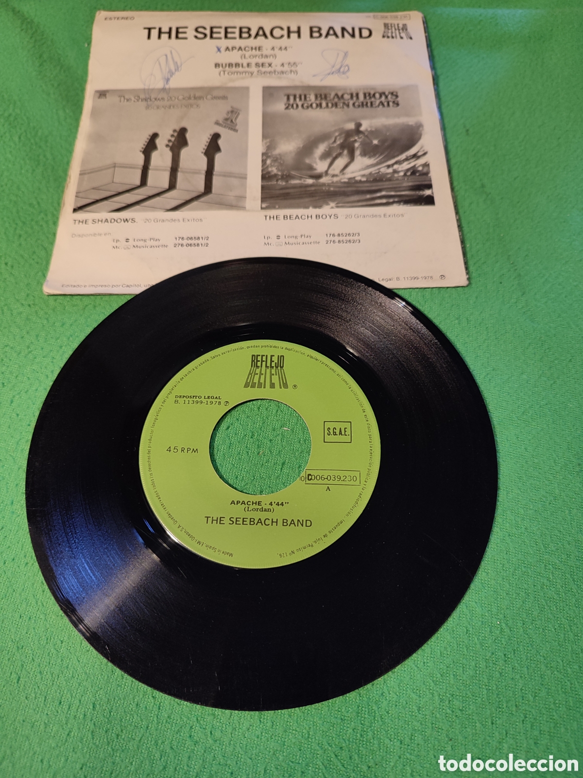 Discos de vinilo: The Seebach Band - Apache - Foto 2
