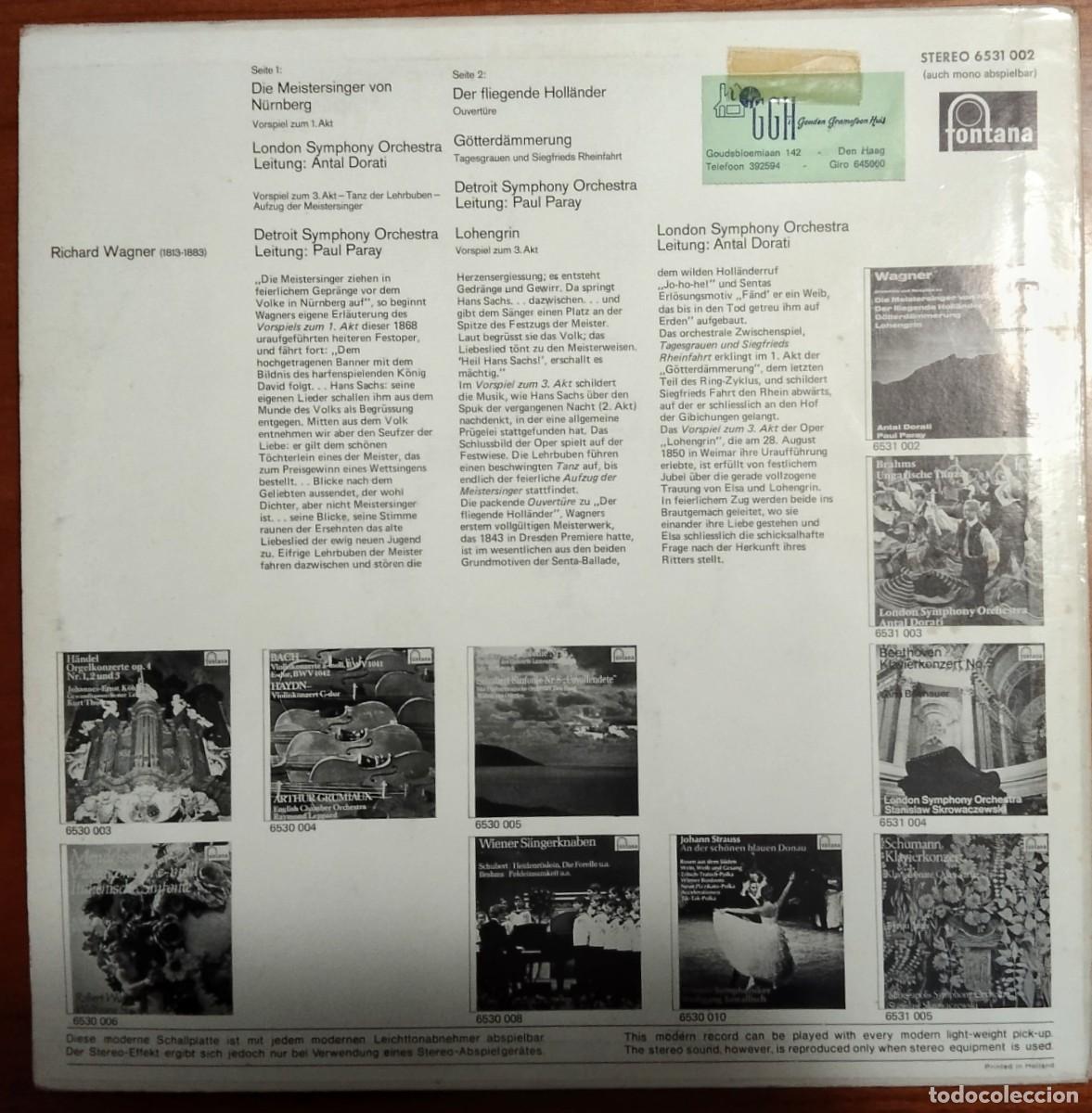 Discos de vinilo: WAGNER LP - Foto 2