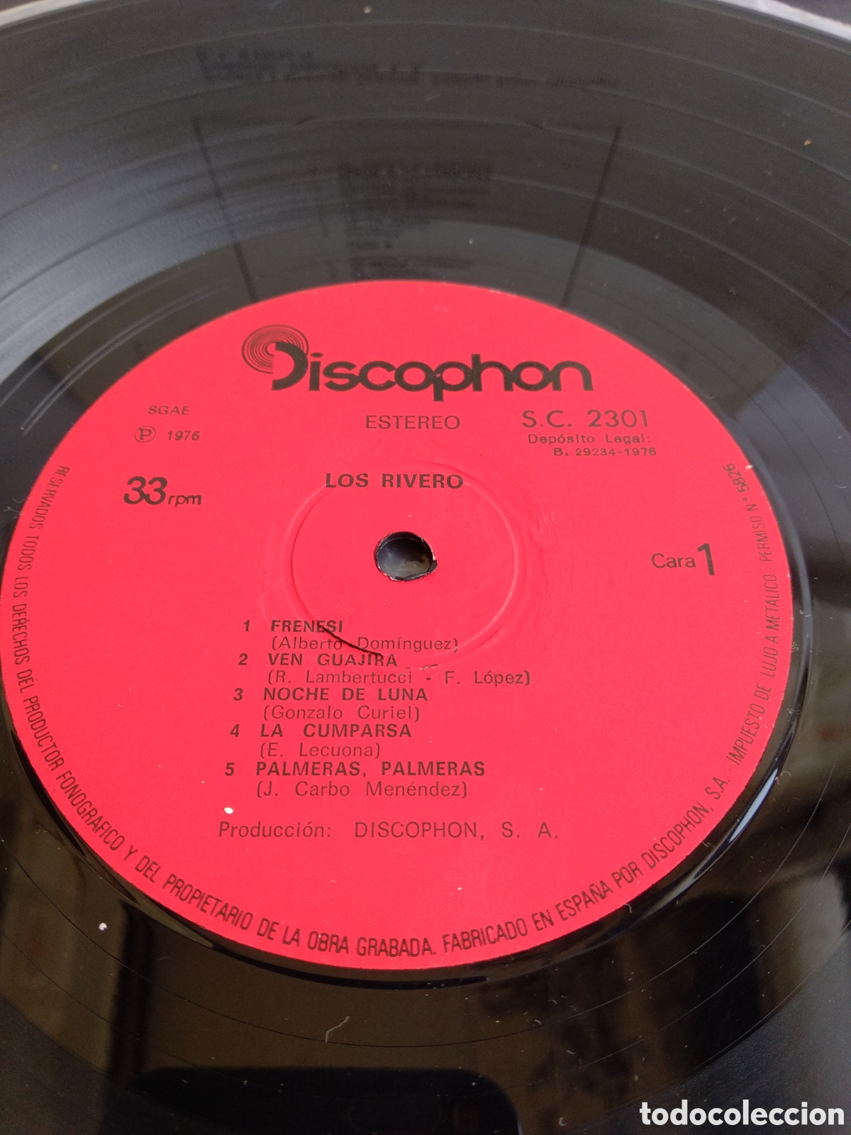 Discos de vinilo: LOS RIVERO, SPAIN, DISCOPHON, 1976, J.7 - Foto 4