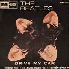 Discos de vinilo: THE BEATLES. DRIVE MY CAR. ODEON EMI. 1966. ESPAÑA. SOLO FUNDA. NO HAY DISCO. LGS.1