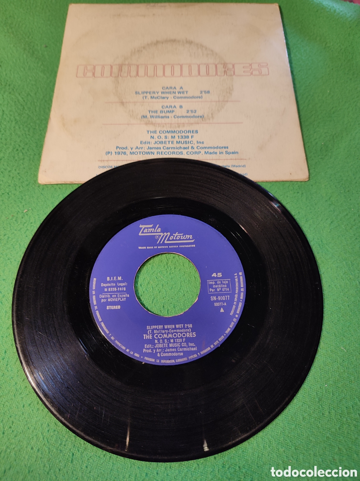 Discos de vinilo: Commodores - Slippery when wet - Foto 2
