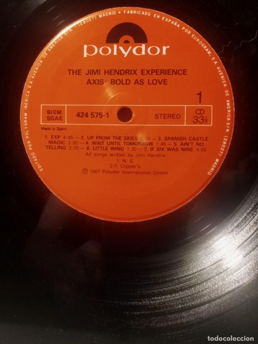 Discos de vinilo: JIMI HENDRIX-AXIS: BOLD AS LOVE. - Foto 2
