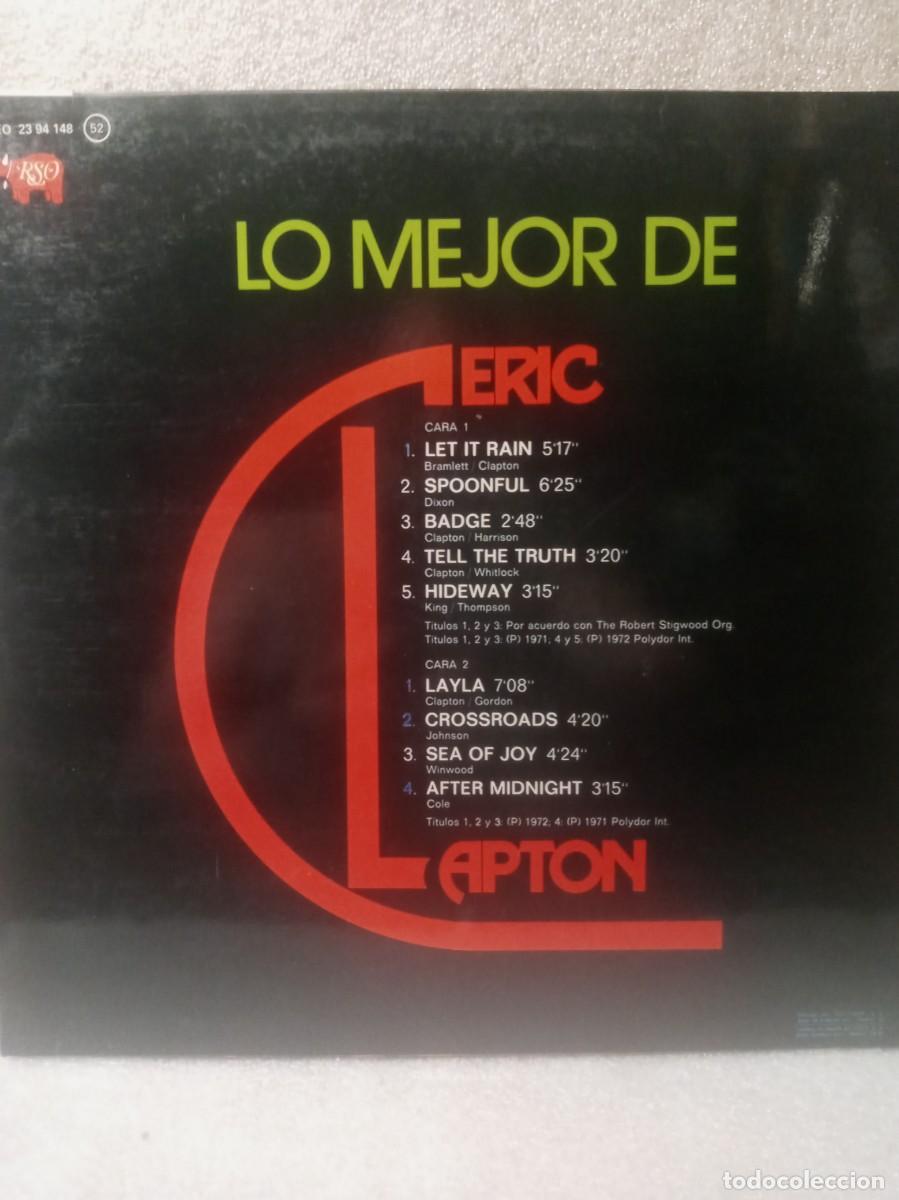 Discos de vinilo: ERIC CLAPTON-LO MEJOR DE... - Foto 3