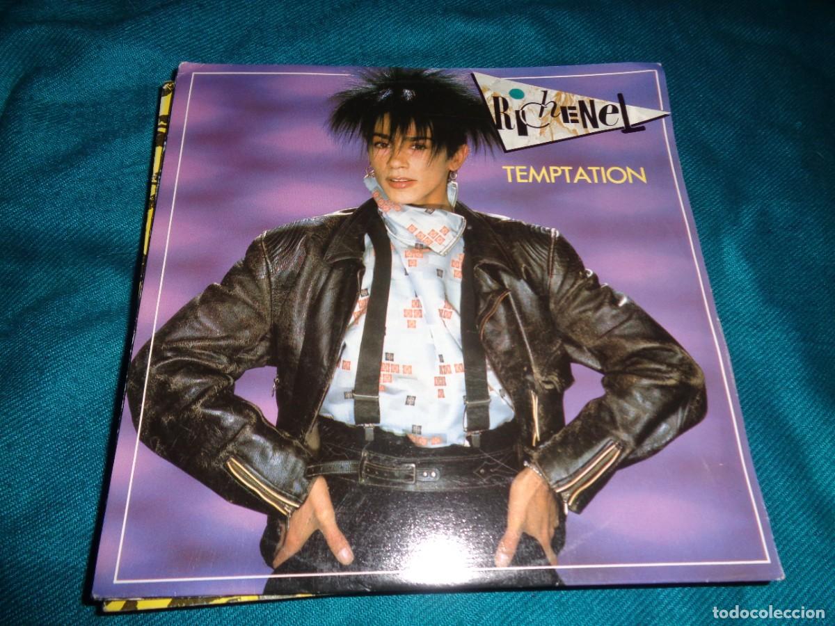Discos de vinilo: RICHENEL. TEMPTATION / WORK. EPIC, 1987 . IMPECABLE(#) - Foto 1