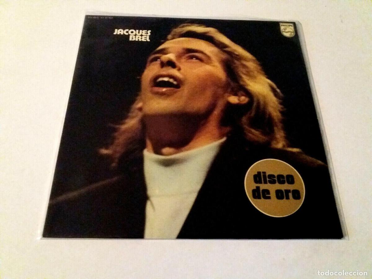 Discos de vinilo: JACQUES BREL &rdquo;DISCO DE ORO&rdquo; LP VINYL 12&rdquo; MBE/VG EX/EX - Foto 1