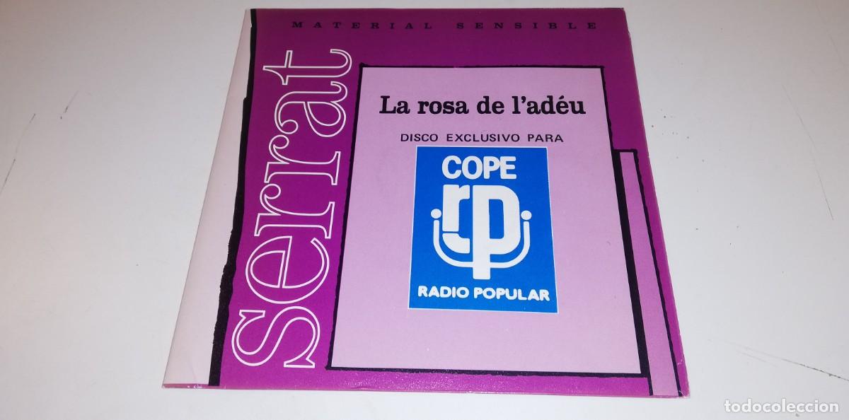 Disques de vinyle: S14-Serrat- La Rosa De L'Ad&egrave;u (7&rdquo;, Single, Promo, Gat) - PORT VG+ DISC NM