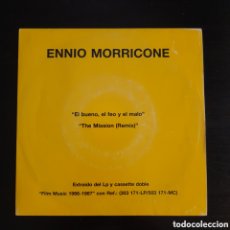 Discos de vinilo: ENNIO MORRICONE – EL BUENO, EL FEO Y EL MALO / THE MISSION. VINILO, 7”, SINGLE, PROMO, 1988, ESPAÑA