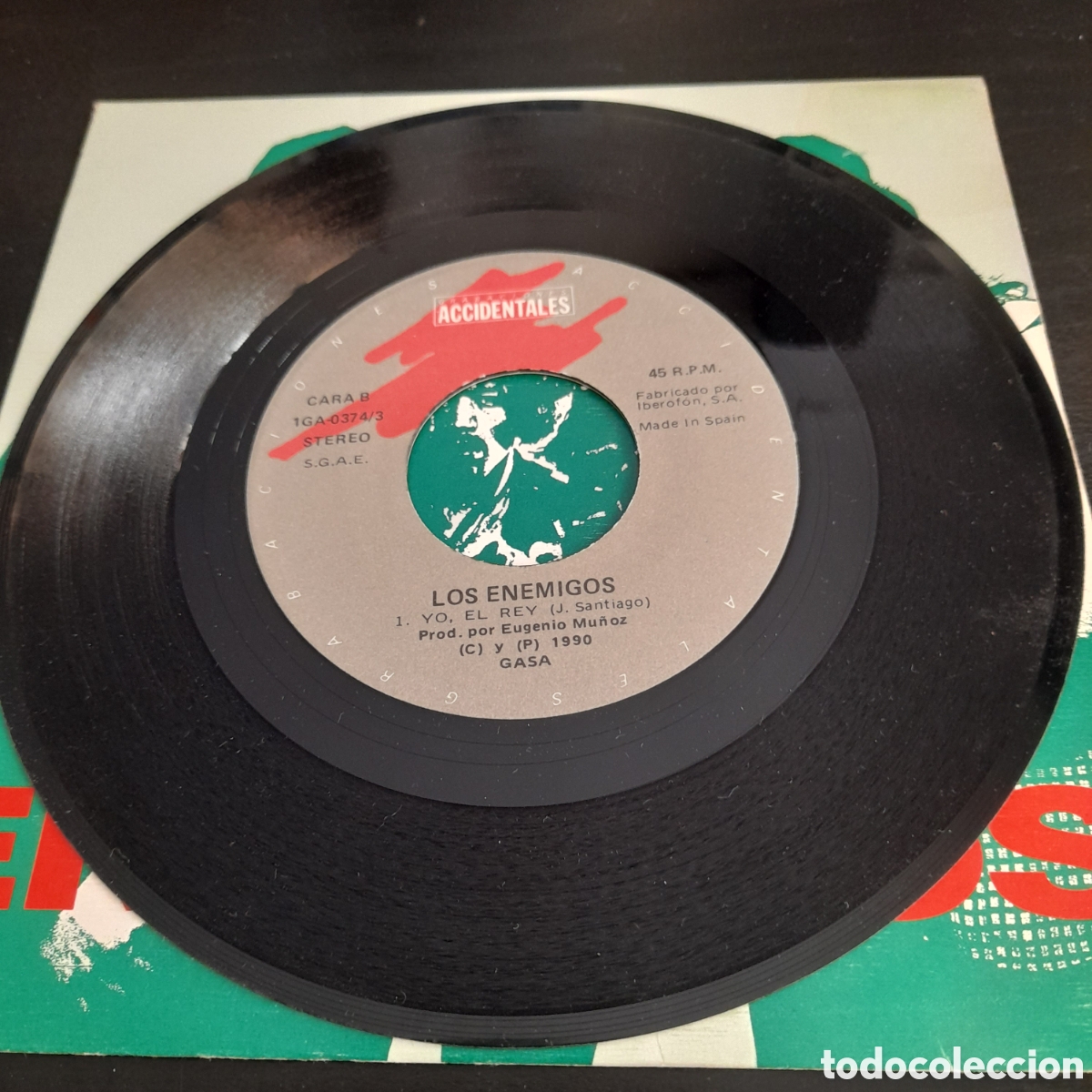 Discos de vinilo: Los Enemigos &ndash; La Torre De Babel. Vinilo, 7&rdquo;, Single, 1990 - Foto 4